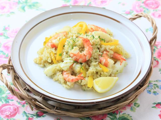 魚介たっぷりバジルライス Let Sガス火クッキング 大阪ガスがお届けするレシピサイト